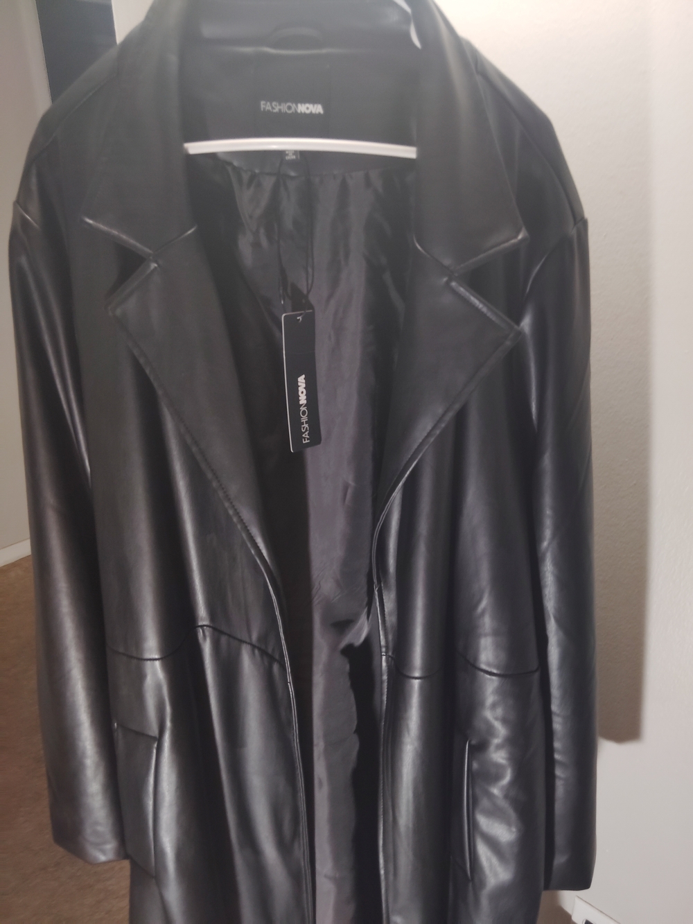 Fashion Nova Black Trench Coat